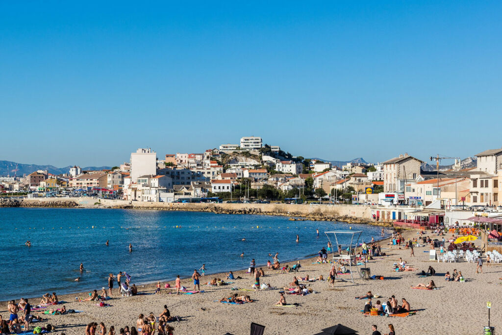 Plage de La Pointe Rouge à Marseille