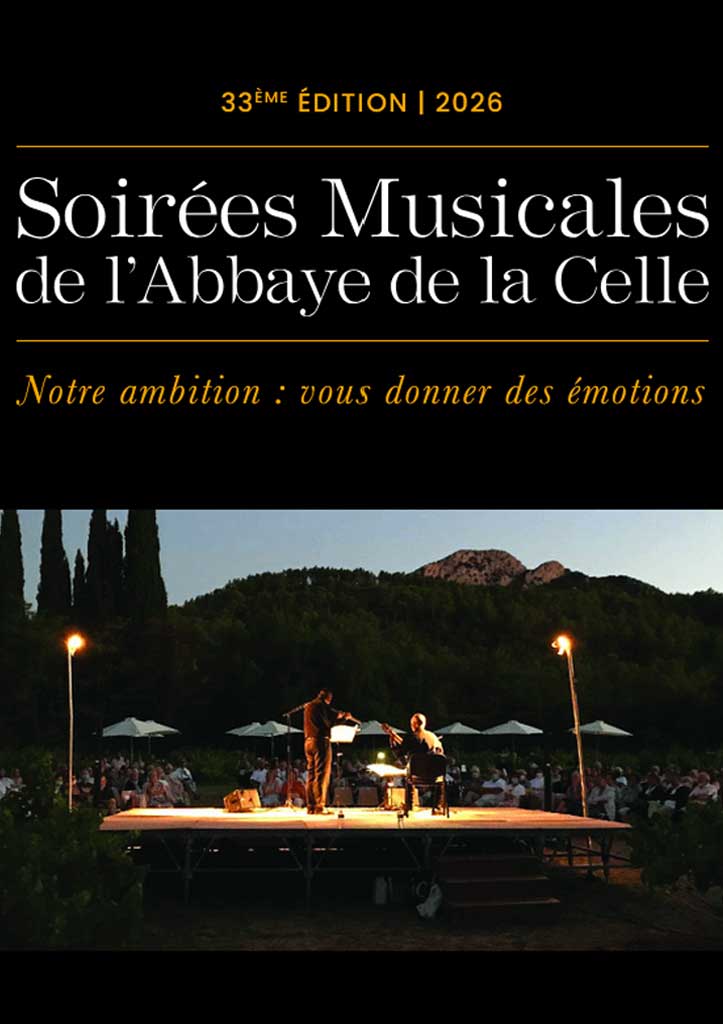 Soirées musicales à l'Abbaye de la Celle 2026